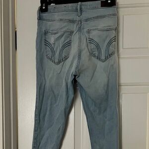 Hollister Blue Denim Jeans Womens Ultra High Rise Super Skinny 27x27